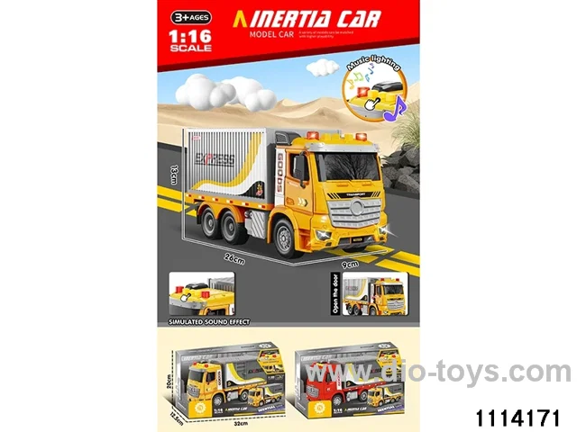 Crash sound and light short set trucks