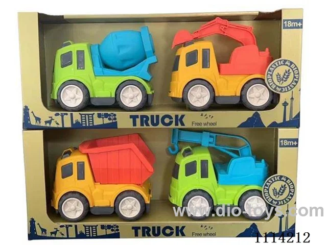 Straw skidding truck 2 pieces (2 types mixed)
