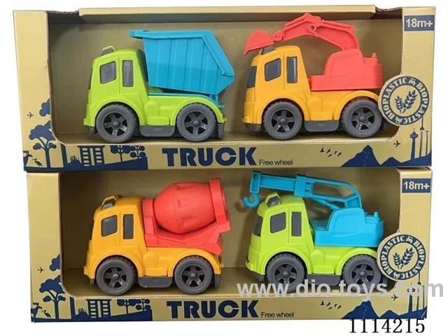 Straw skidding truck 2 pieces (2 types mixed)