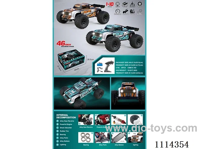 1:10 2.4G rc car included battery