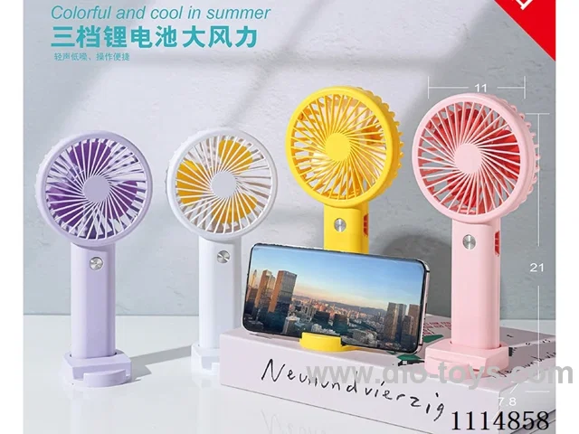 B/O Lithium battery handheld fan three gears wind