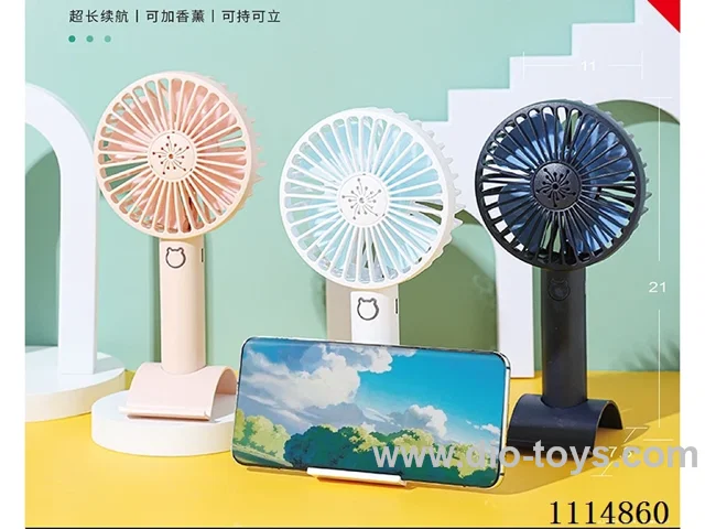 Lithium electric aromatherapy large wind handheld fan three gears wind