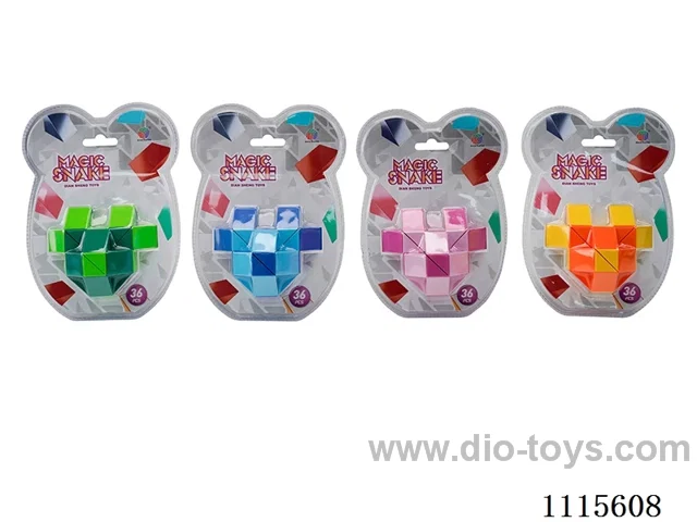36 section colorful four mixed magic ruler