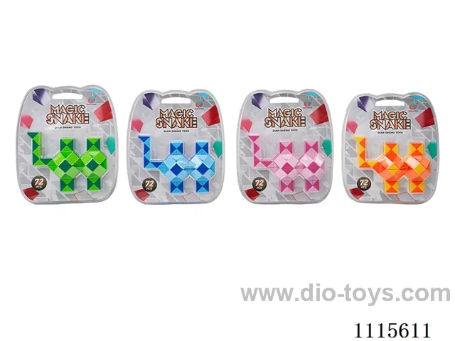 72 section colorful four mixed magic ruler