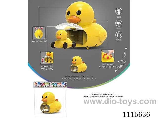 Inertial press catapult duck