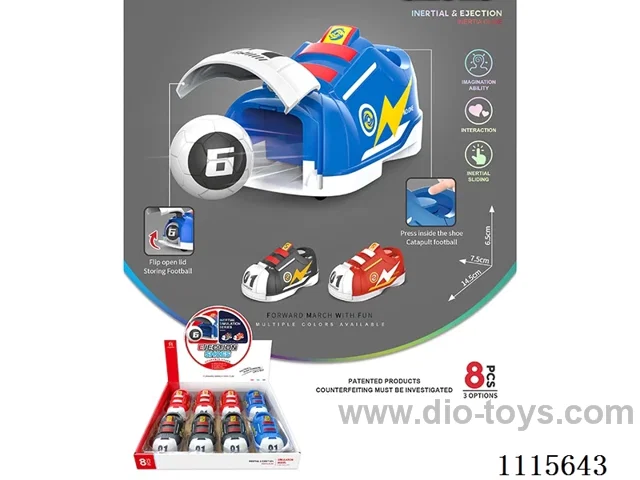 Inertia press ejection shoe