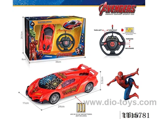 27MHz 1:16 4ch rc car with 3D light not included battery