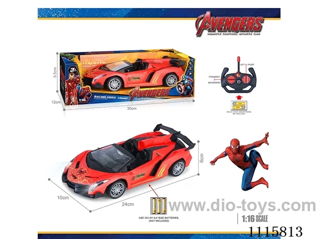 27MHz 1:16 4ch rc car with light not included battery