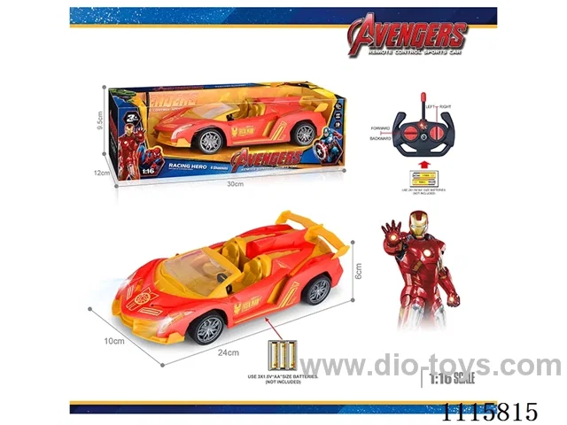 27MHz 1:16 4ch rc car with light not included battery