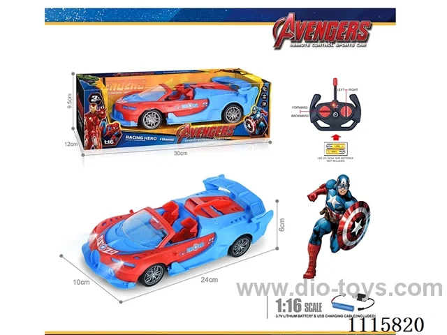 27MHz 1:16 4ch rc car with light included battery