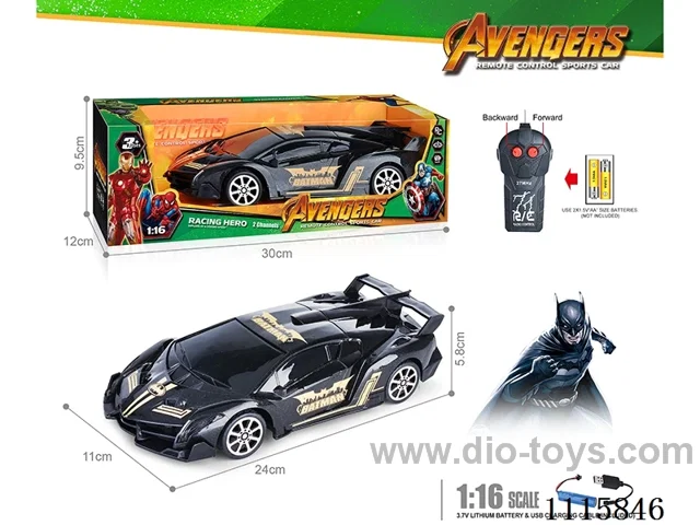 27MHz 1:16 2ch rc car included battery