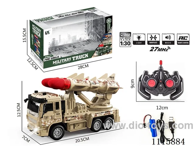 1:30 6ch rc car W L/M included battery