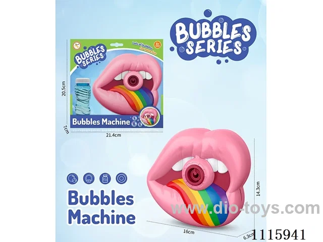 Spoof lip bubble machine