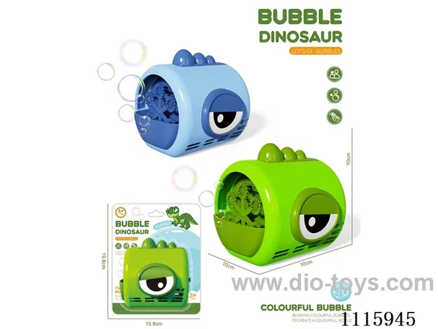 Dinosaur electric bubble machine