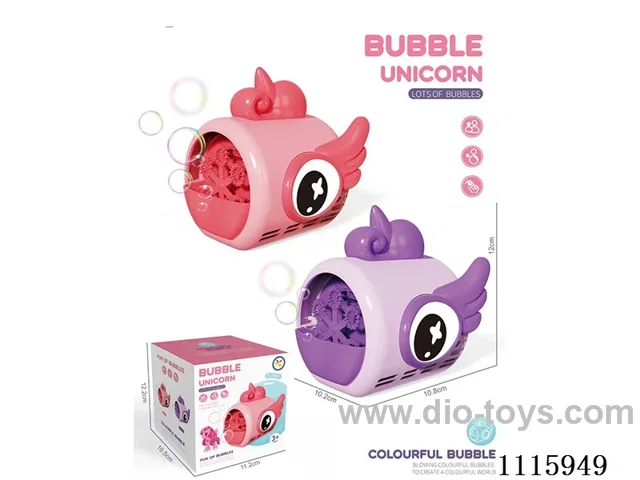 Unicorn electric bubble machine