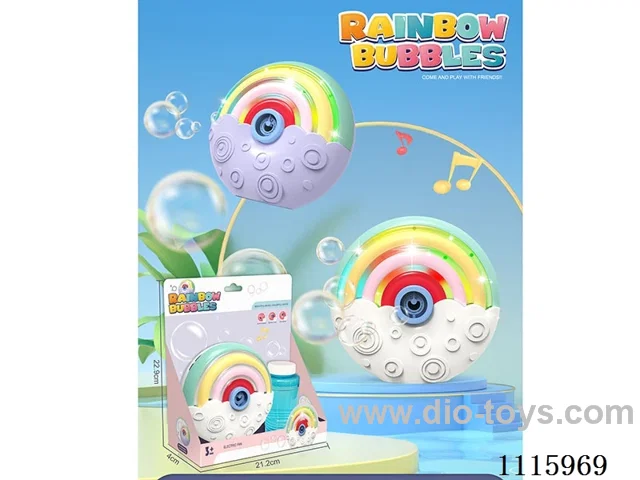 Fully automatic rainbow bubble machine