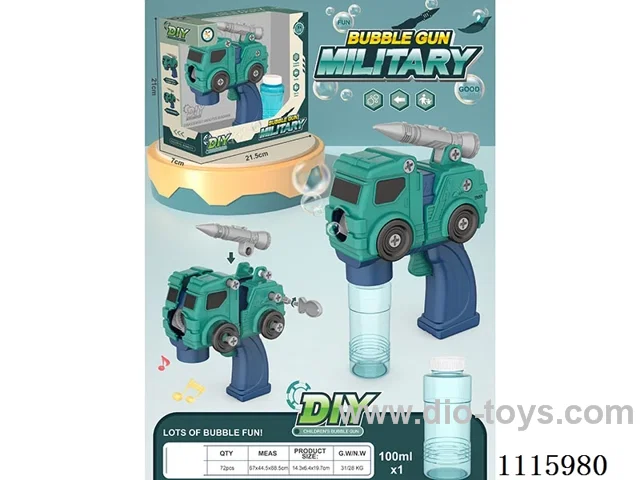 Inertia DIY disassembly - Military car bubble gun