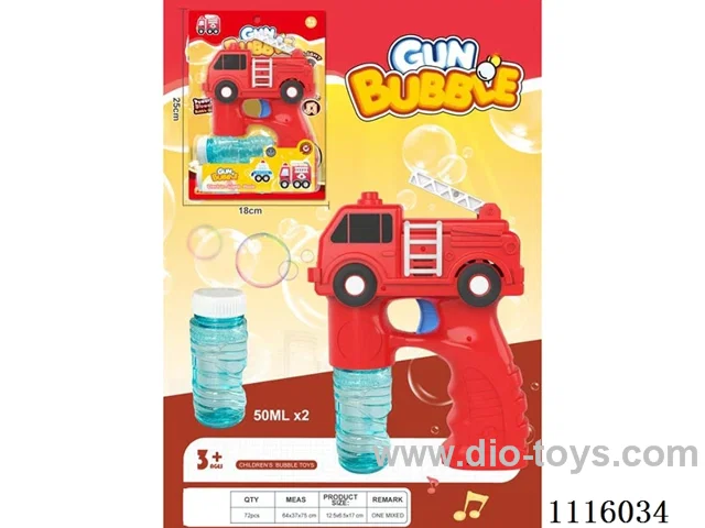 Fire truck bubble gun