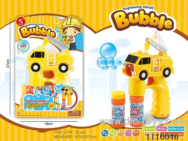 Construction car bubble gun - crane can be mixed three