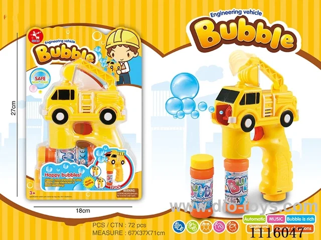 Construction car bubble gun - Transport vehicle can be mixed with three