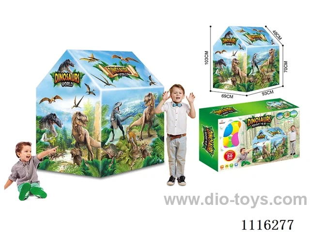 Dinosaur World Kids tent with 50 ocean balls