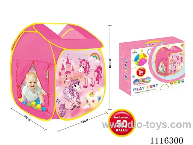 Catone Unicorn Play House with 50 5.5CM ocean balls