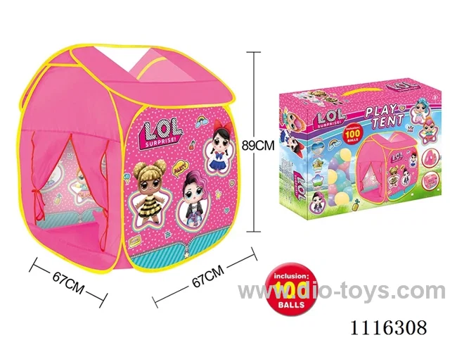 Surprise Doll Playhouse with 100 5.5CM ocean balls