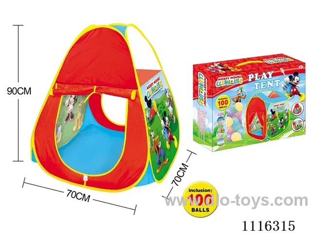 Disney tent with 100 5.5CM ocean balls