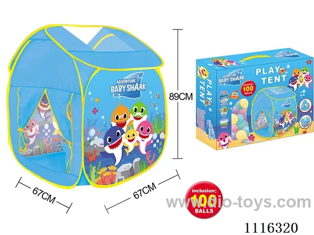 Baby Shark Playhouse with 100 5.5CM ocean balls