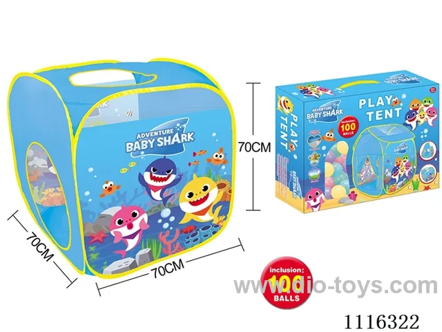 Baby Shark Playhouse with 100 5.5CM ocean balls