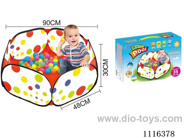 Handheld box 0.9m children's ball basin +35 6CM ocean balls