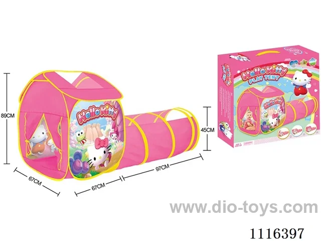 2-in-1 KT Cat Game House composite tunnel crawler
