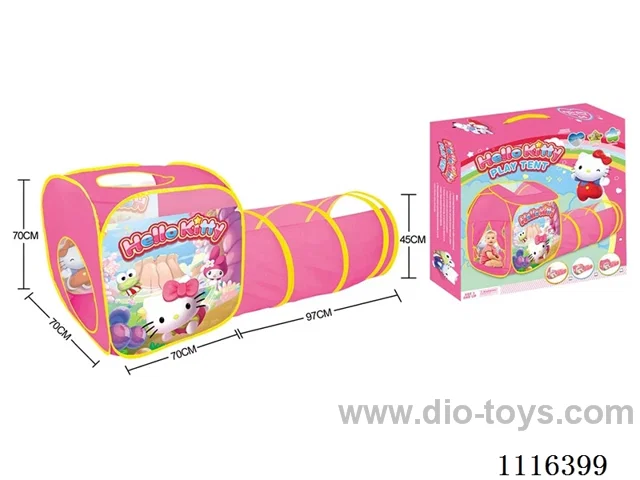 2-in-1 KT Cat Game House composite tunnel crawler