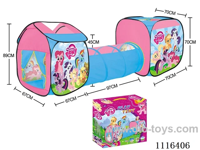 Three-in-one pony Polly game house combination tunnel climbing tent