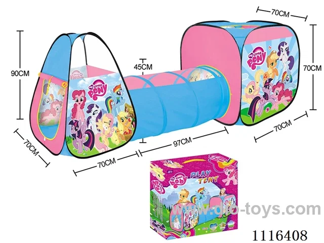 Three-in-one pony Polly tent compound tunnel climbing tube game house