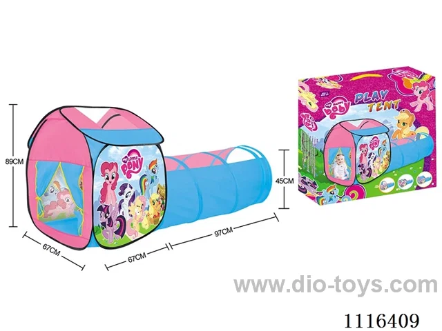 Two-in-one Pony Polly game house combination tunnel crawler