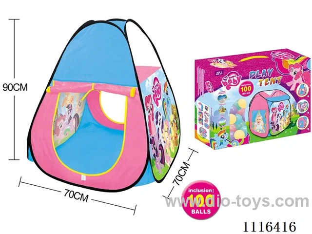 Pony tent with 100 ocean balls