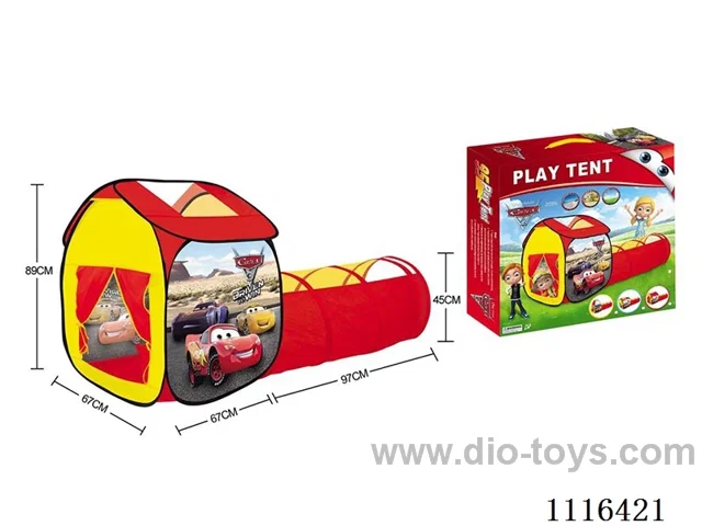 Two-in-one Cars Game House composite tunnel crawler