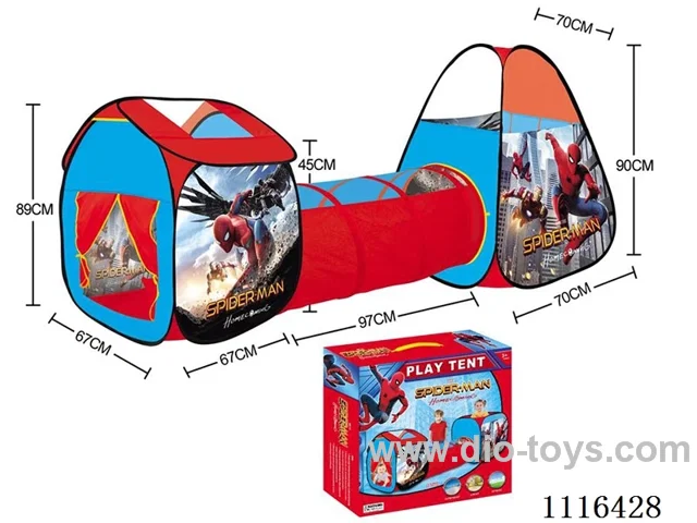 Three-in-one Spider-Man playhouse compound Tunnel crawler tent