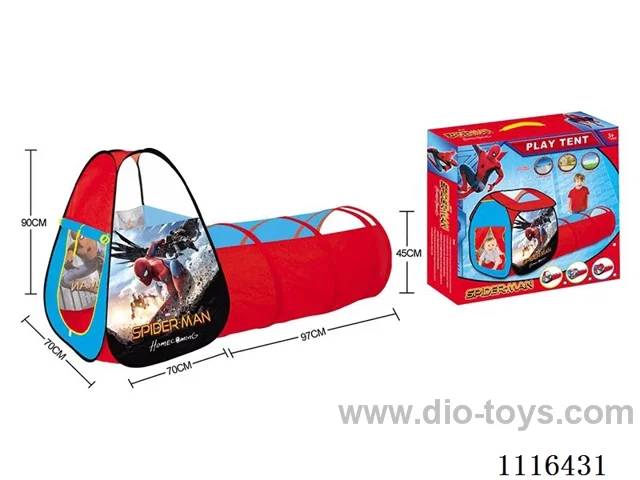 Two-in-one Spider-Man tent fit tunnel crawler