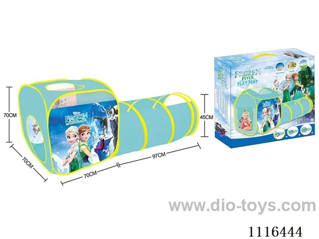 Two-in-one Frozen Playhouse combination tunnel crawler