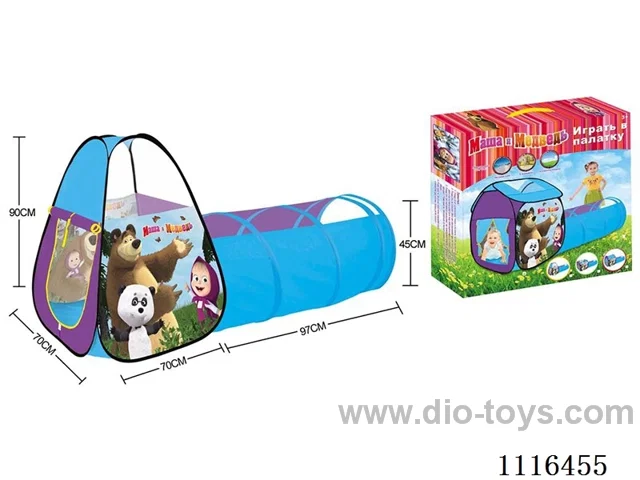 Two-in-one Martha and bear tent compound tunnel crawler