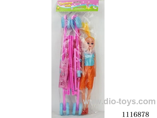 40cm trolley with doll