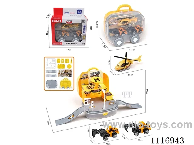 Storage parking lot (1AB aircraft +2 sliding AB engineering truck)（random mixed）
