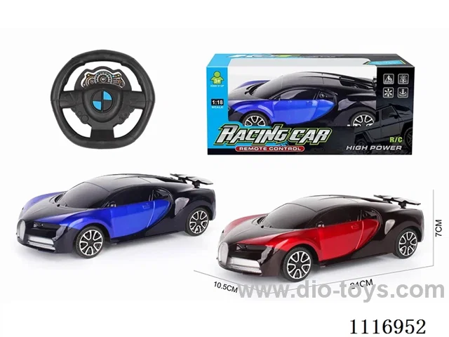 1：18 27MHZ 2ch rc car with light not included battery
