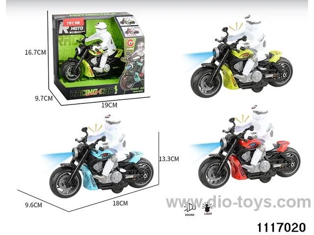 inertial motorbike With light and sound
