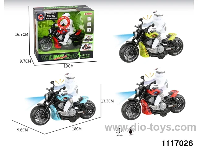 inertial motorbike With light and sound