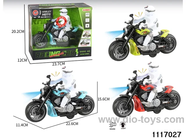 inertial motorbike With light and sound