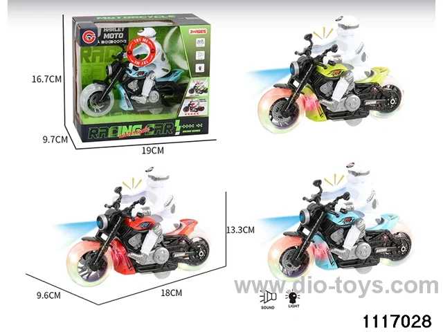 inertial motorbike With light and sound