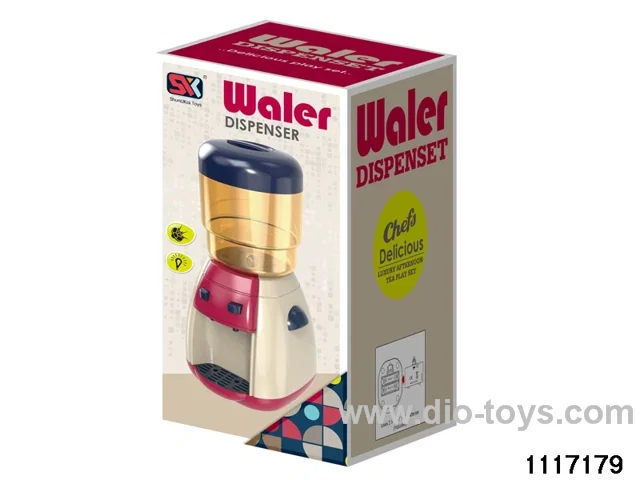 Water dispenser with light/sound